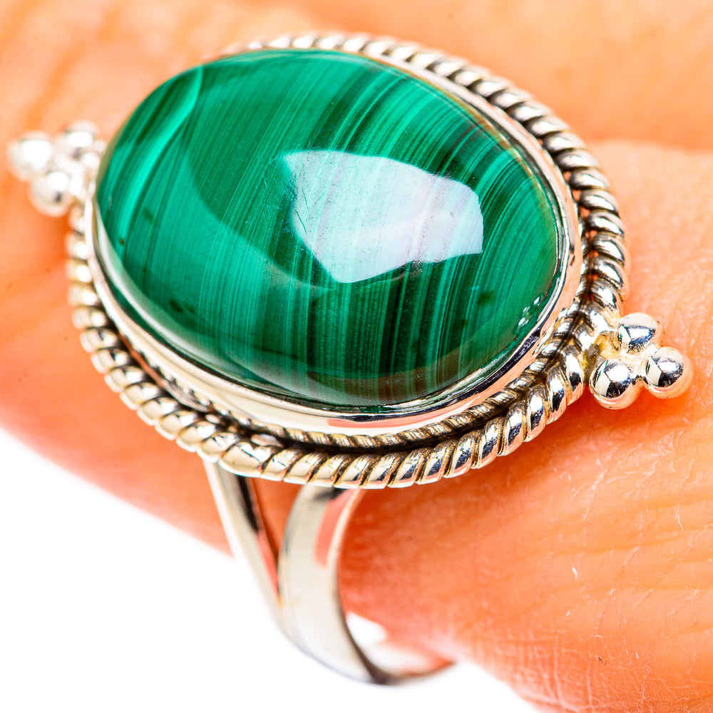 Malachite Rings handcrafted by Anasilvercos - RING128738 - Photo 3