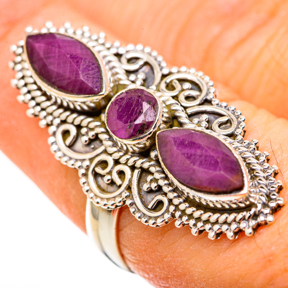 Red Sillimanite Rings handcrafted by Anasilvercos - RING128743 - Photo 3