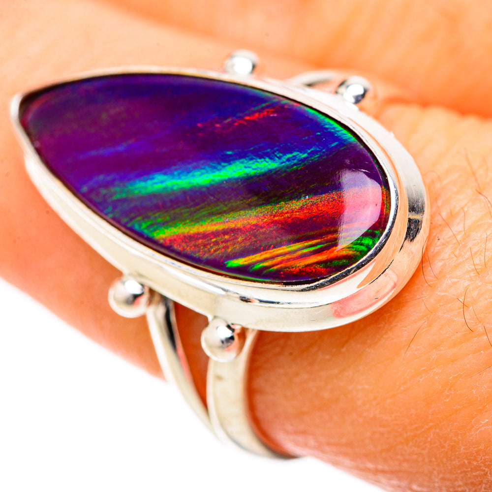 Aura Opal Rings handcrafted by Anasilvercos - RING128749 - Photo 3