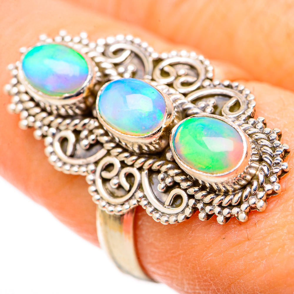 Ethiopian Opal Rings handcrafted by Anasilvercos - RING128751 - Photo 3