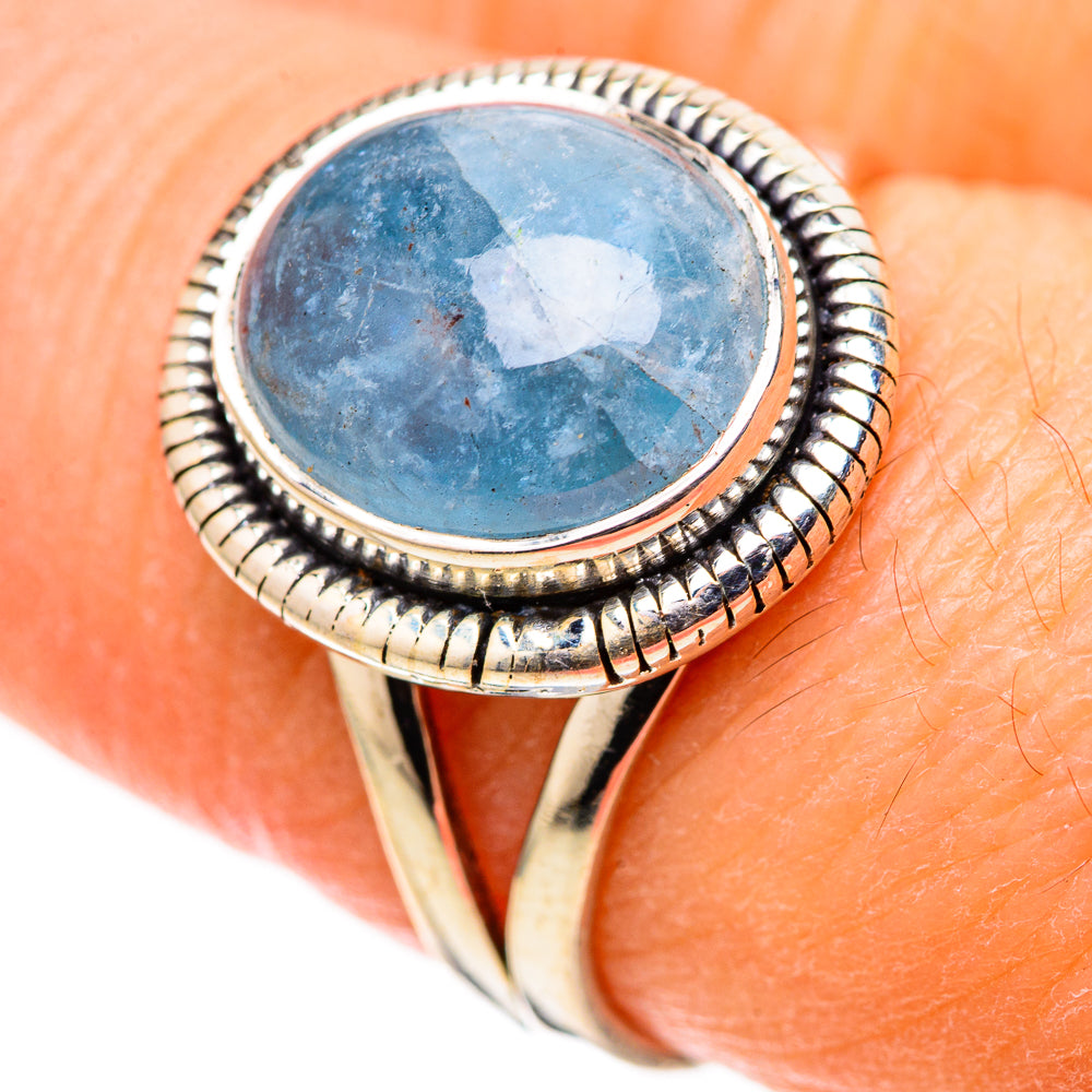 Aquamarine Rings handcrafted by Anasilvercos - RING128758