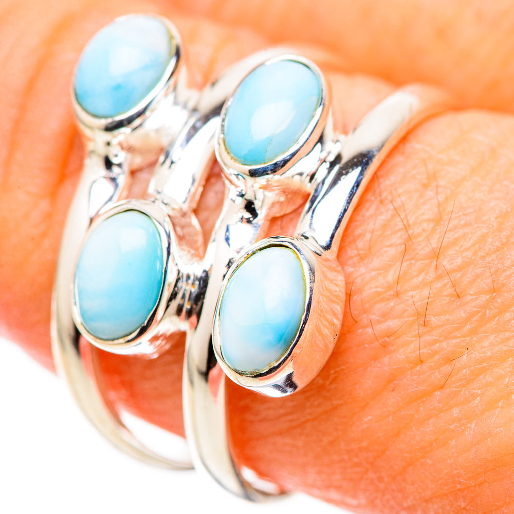 Larimar Rings handcrafted by Anasilvercos - RING128761
