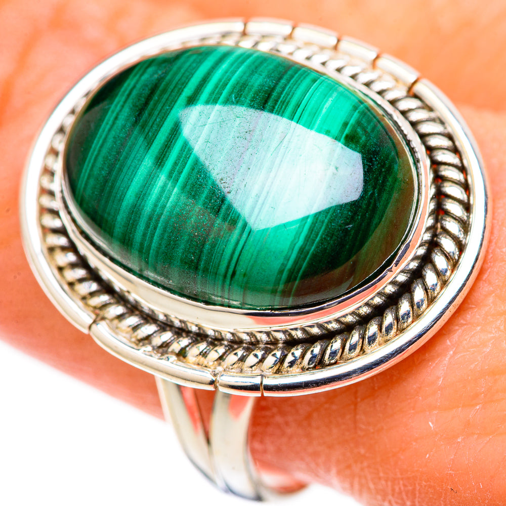 Malachite Rings handcrafted by Anasilvercos - RING128764 - Photo 3