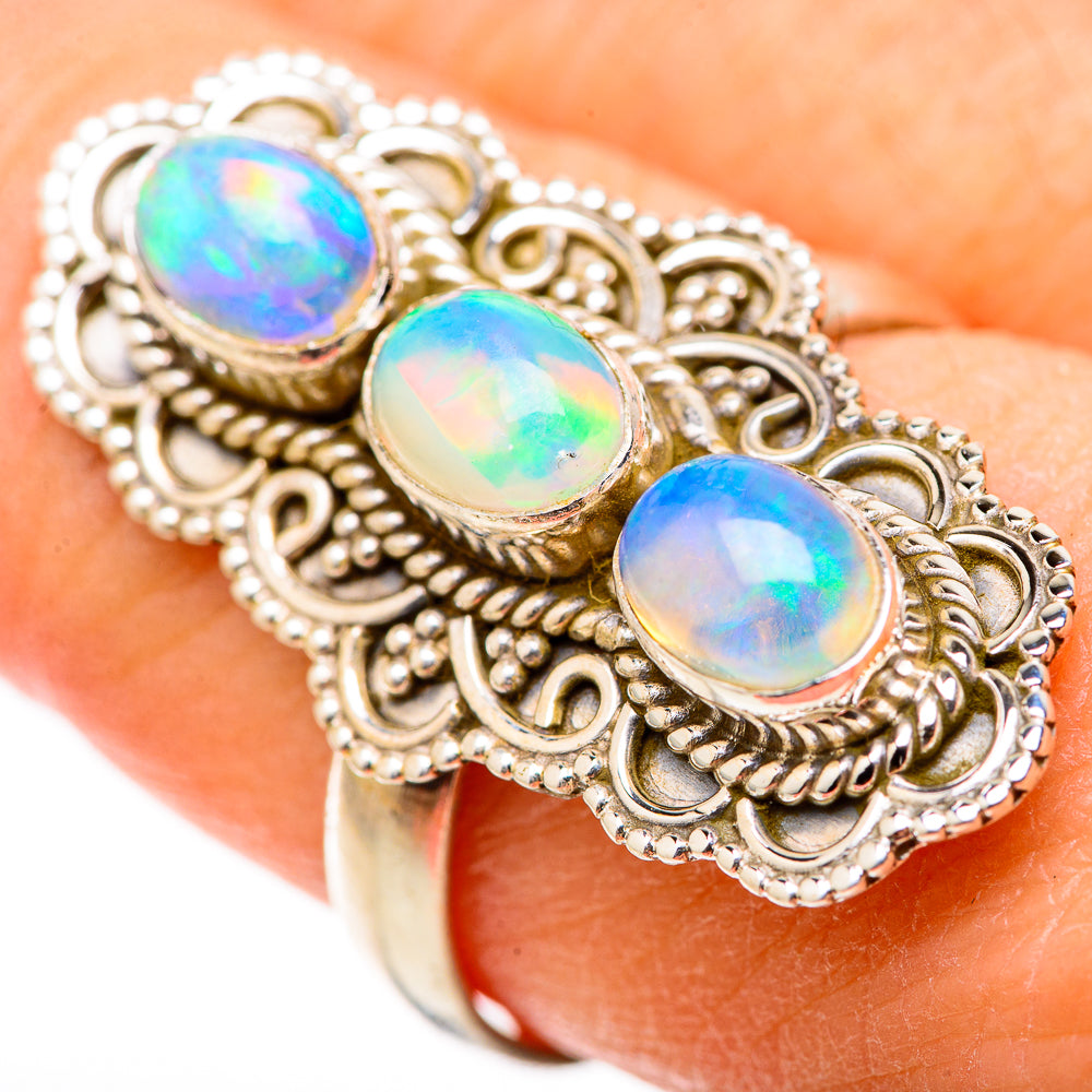 Ethiopian Opal Rings handcrafted by Anasilvercos - RING128777