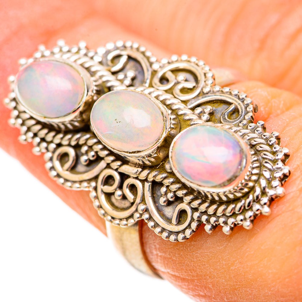 Ethiopian Opal Rings handcrafted by Anasilvercos - RING128778 - Photo 3