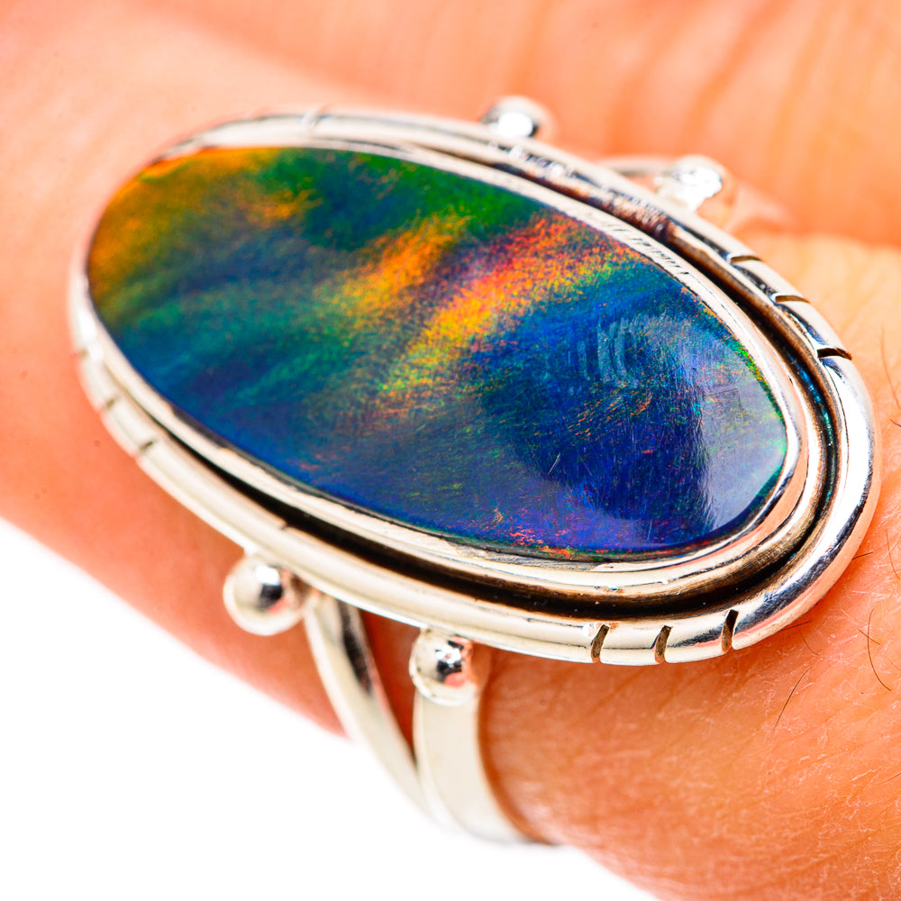 Aura Opal Rings handcrafted by Anasilvercos - RING128780 - Photo 3