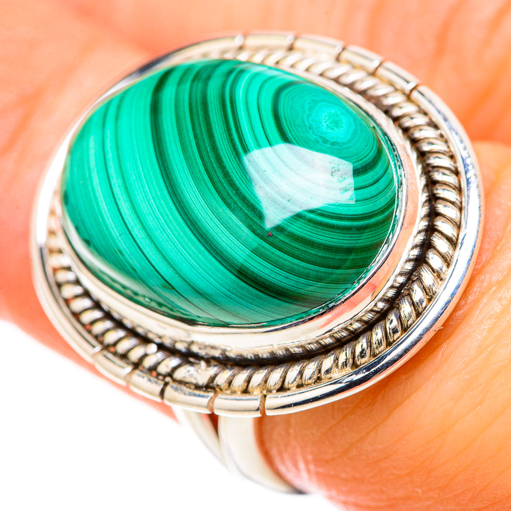 Malachite Rings handcrafted by Anasilvercos - RING128812