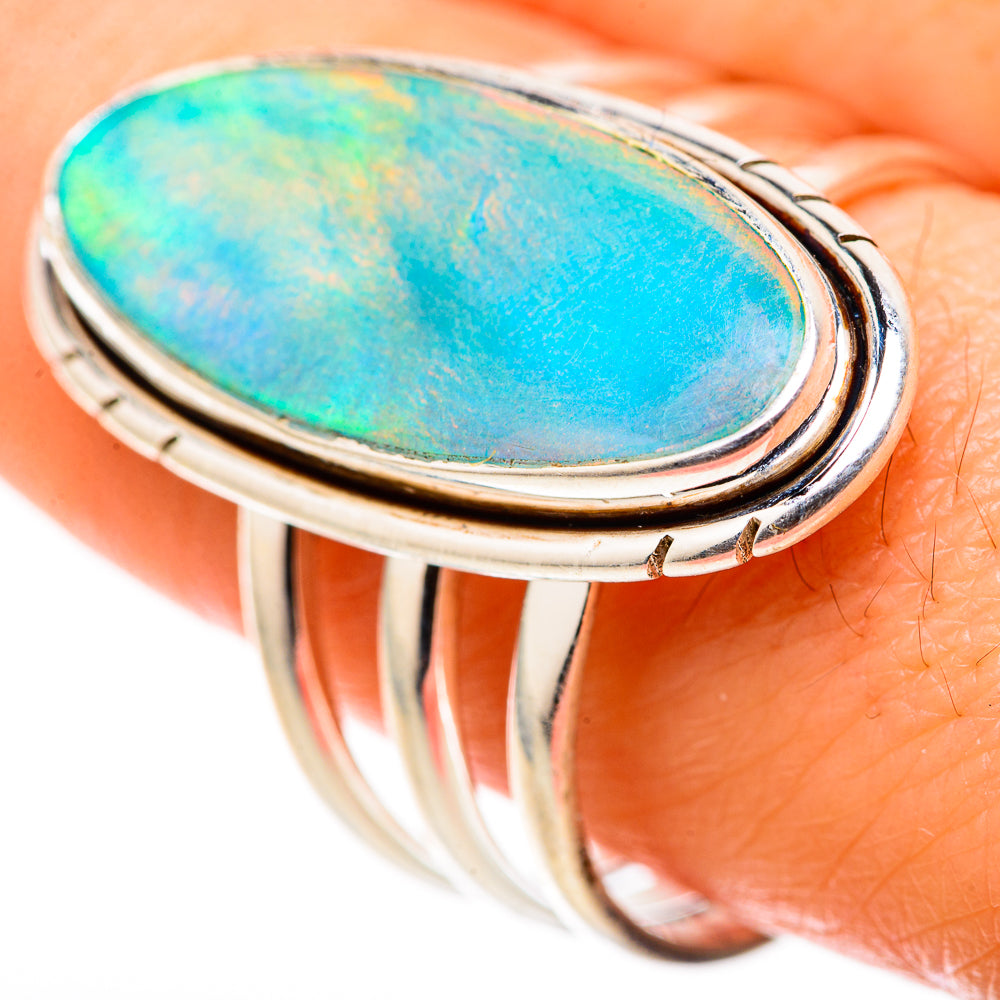 Aura Opal Rings handcrafted by Anasilvercos - RING128817 - Photo 3
