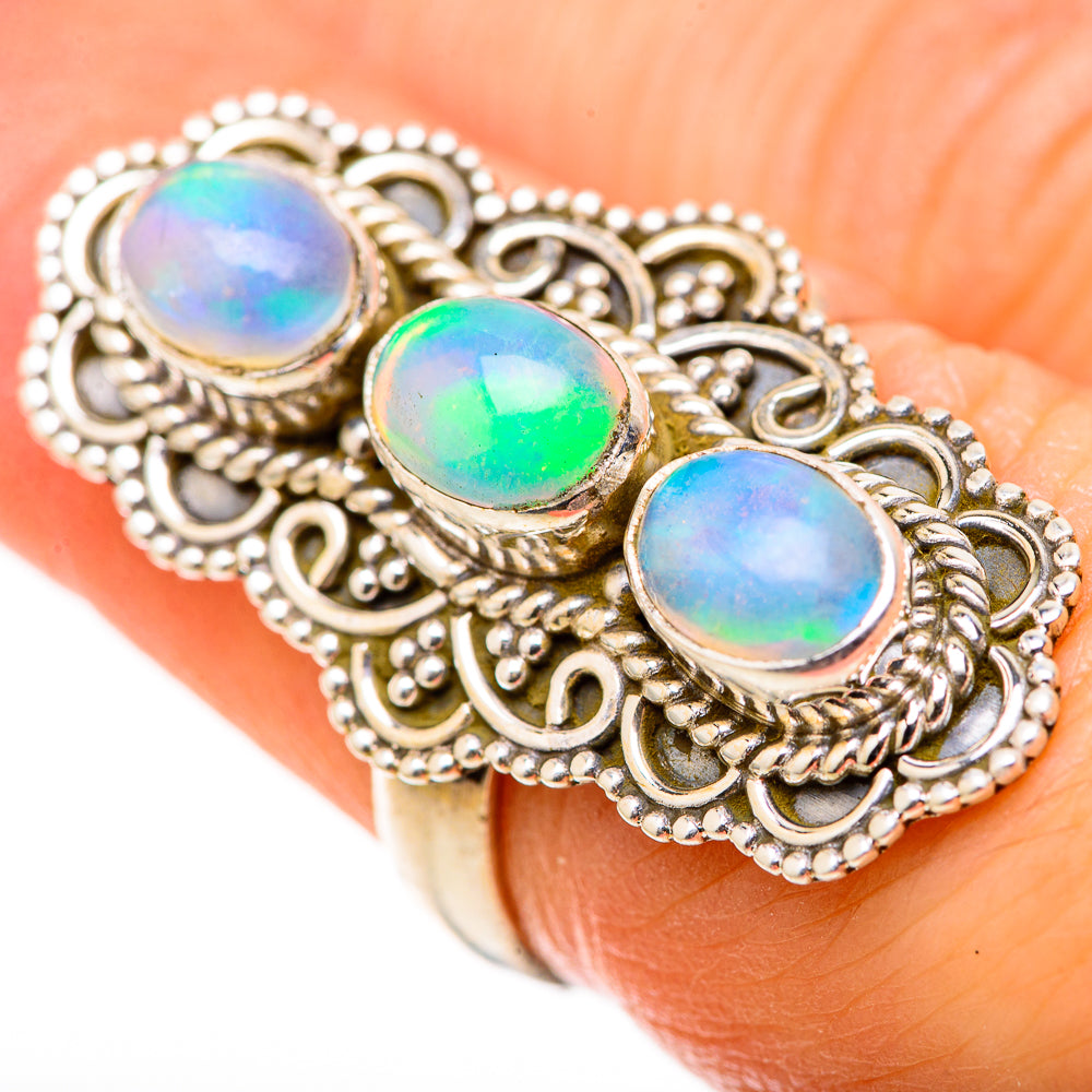 Ethiopian Opal Rings handcrafted by Anasilvercos - RING128821