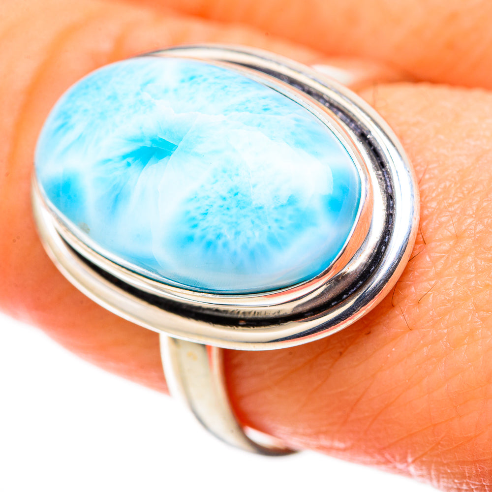 Larimar Rings handcrafted by Anasilvercos - RING128827