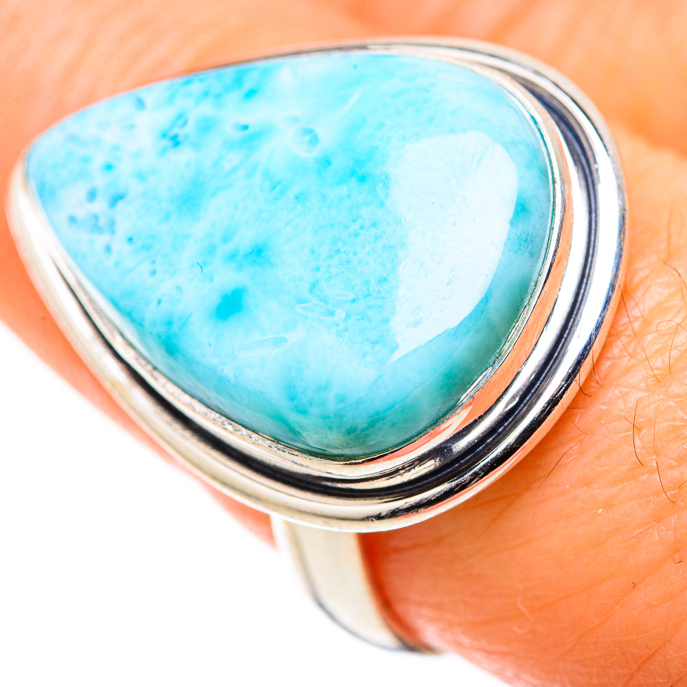 Larimar Rings handcrafted by Anasilvercos - RING128831