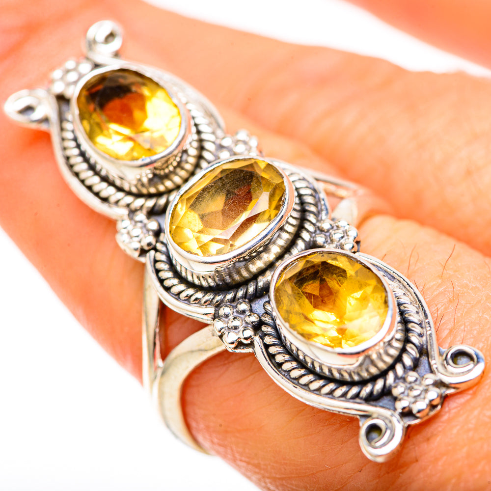 Citrine Rings handcrafted by Anasilvercos - RING128848