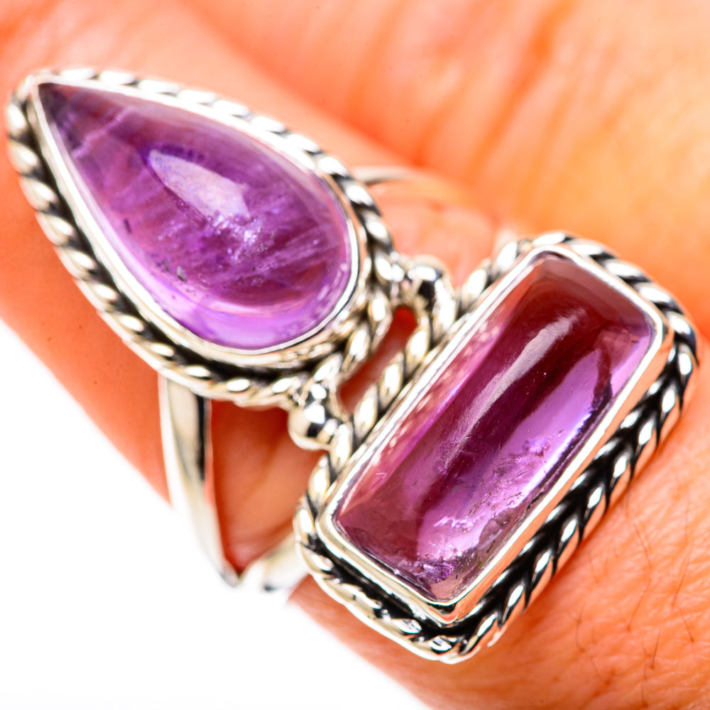 Amethyst Rings handcrafted by Anasilvercos - RING128850