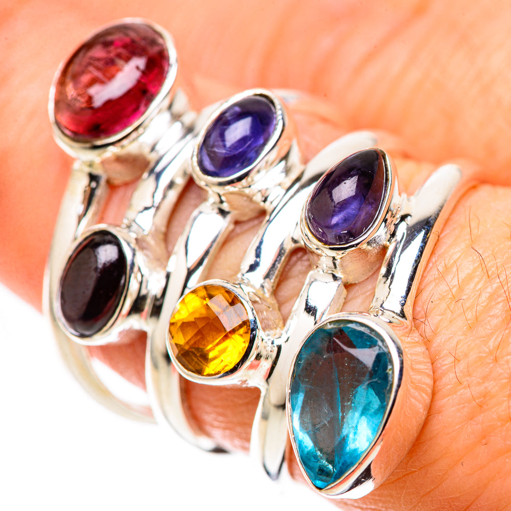 Garnet Rings handcrafted by Anasilvercos - RING128859