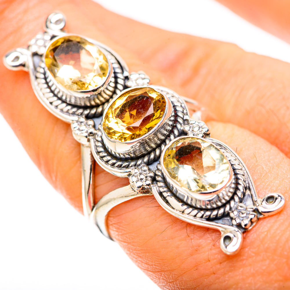 Citrine Rings handcrafted by Anasilvercos - RING128865