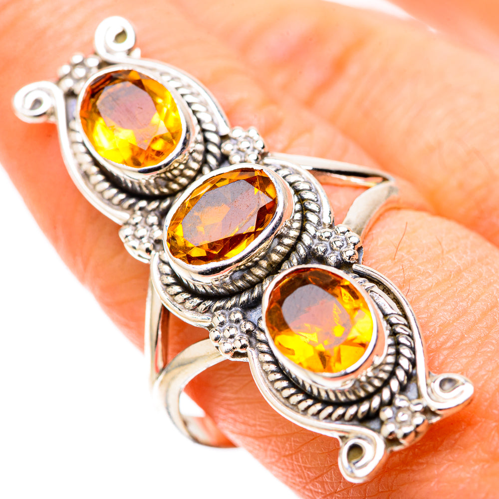 Citrine Rings handcrafted by Anasilvercos - RING128866