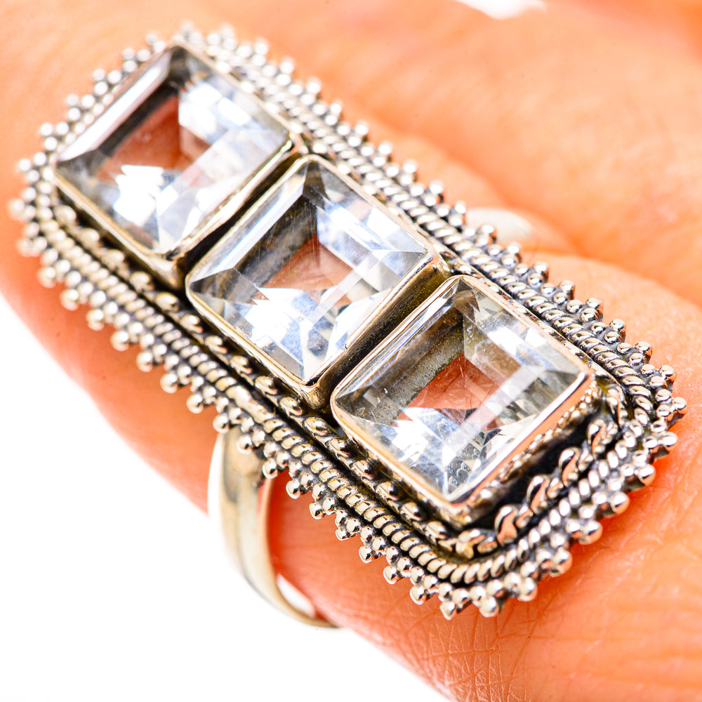White Quartz Rings handcrafted by Anasilvercos - RING128870