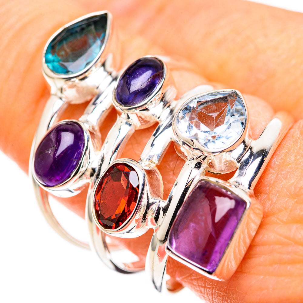 Amethyst Rings handcrafted by Anasilvercos - RING128873