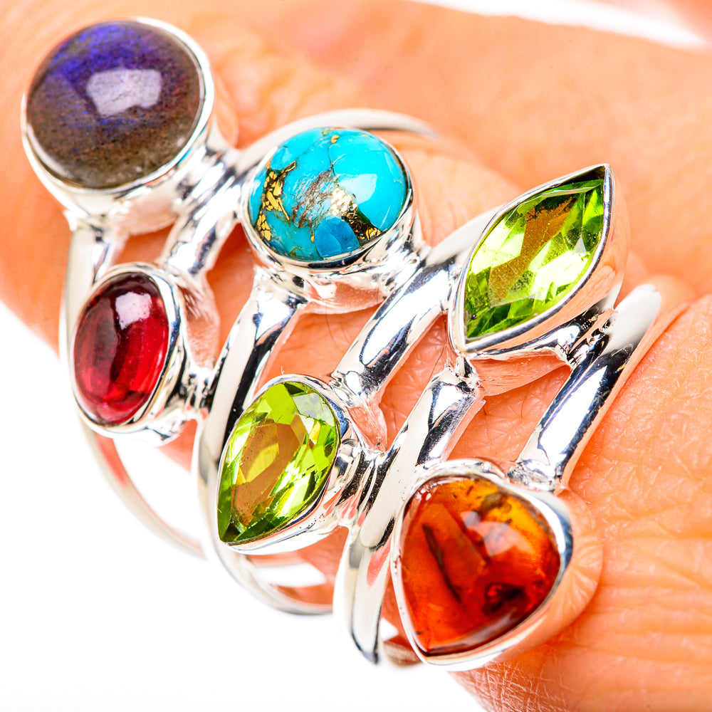 Labradorite Rings handcrafted by Anasilvercos - RING128874