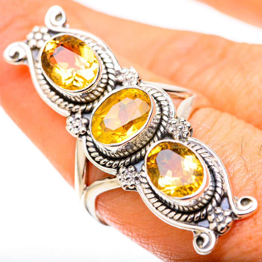 Citrine Rings handcrafted by Anasilvercos - RING128879