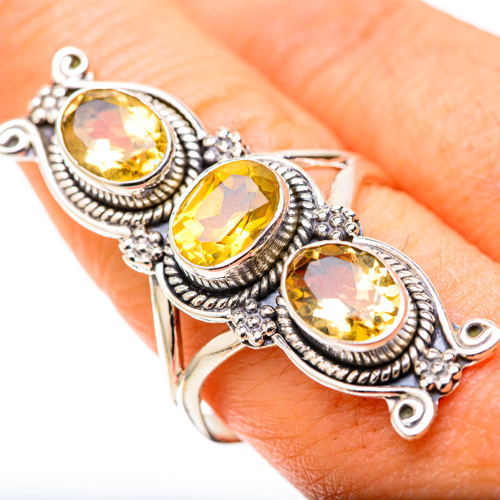 Citrine Rings handcrafted by Anasilvercos - RING128880