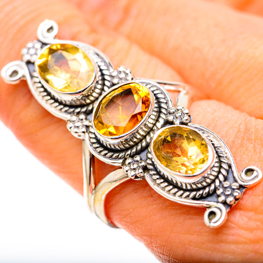 Citrine Rings handcrafted by Anasilvercos - RING128889