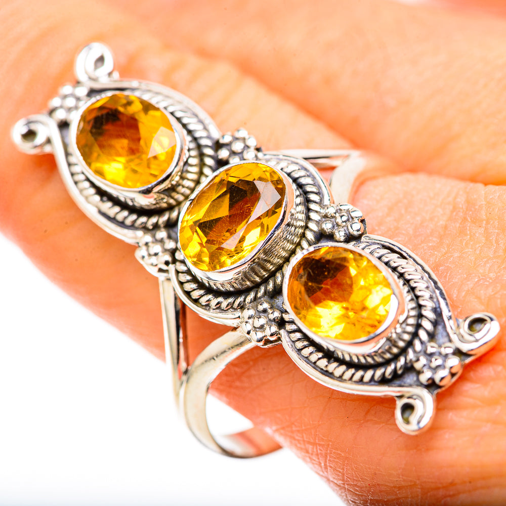 Citrine Rings handcrafted by Anasilvercos - RING128890