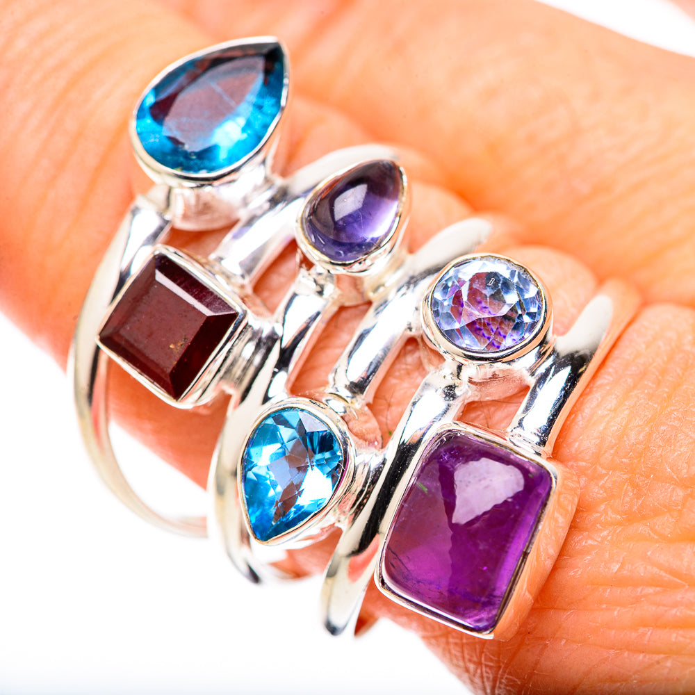 Amethyst Rings handcrafted by Anasilvercos - RING128893
