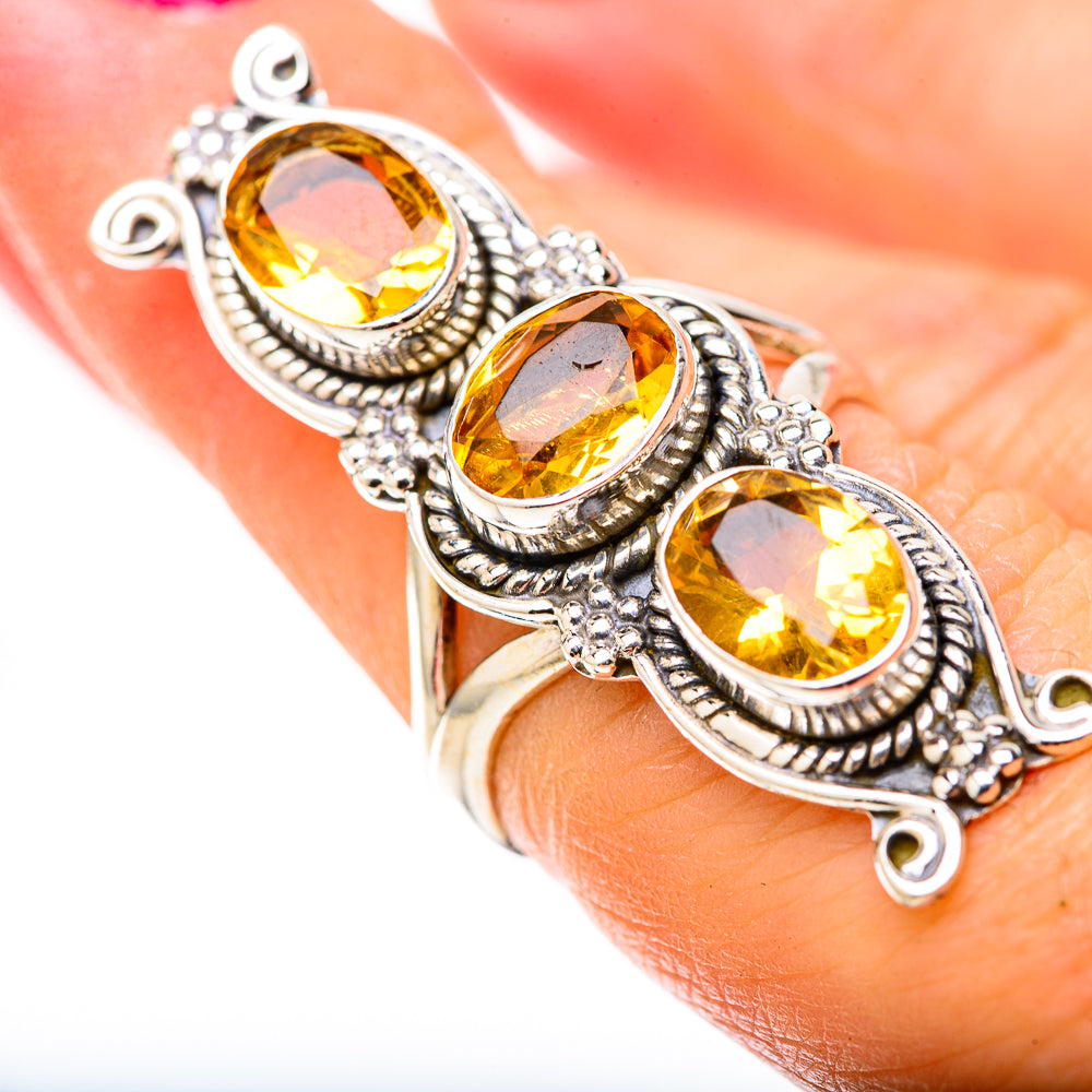 Citrine Rings handcrafted by Anasilvercos - RING128897
