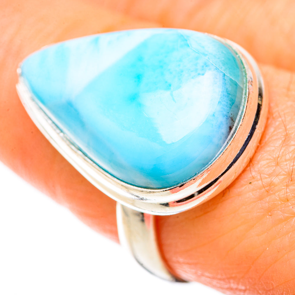 Larimar Rings handcrafted by Anasilvercos - RING128905