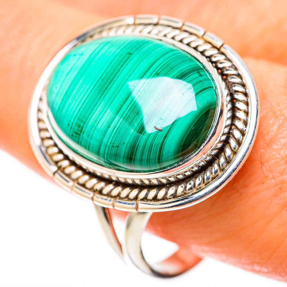 Malachite Rings handcrafted by Anasilvercos - RING128911
