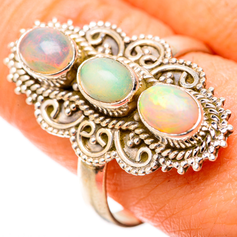 Ethiopian Opal Rings handcrafted by Anasilvercos - RING128918