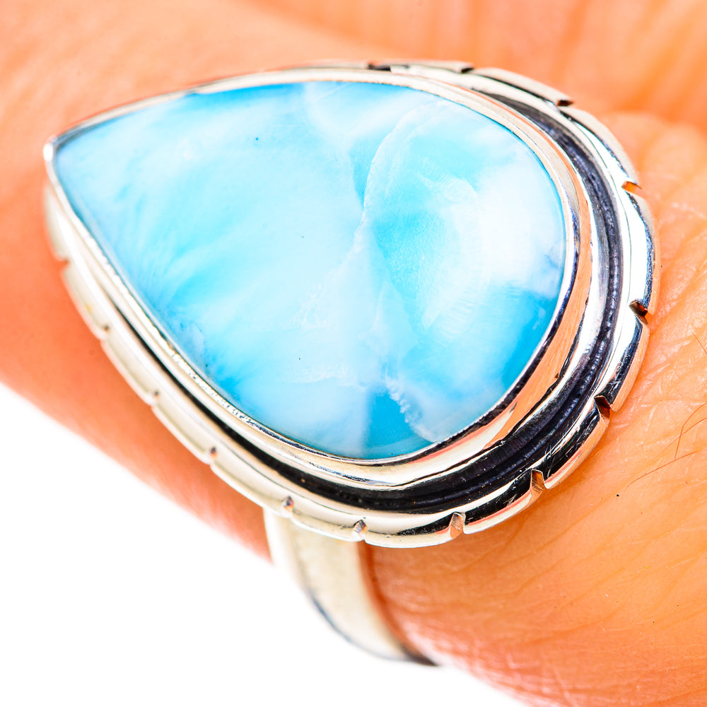 Larimar Rings handcrafted by Anasilvercos - RING128941
