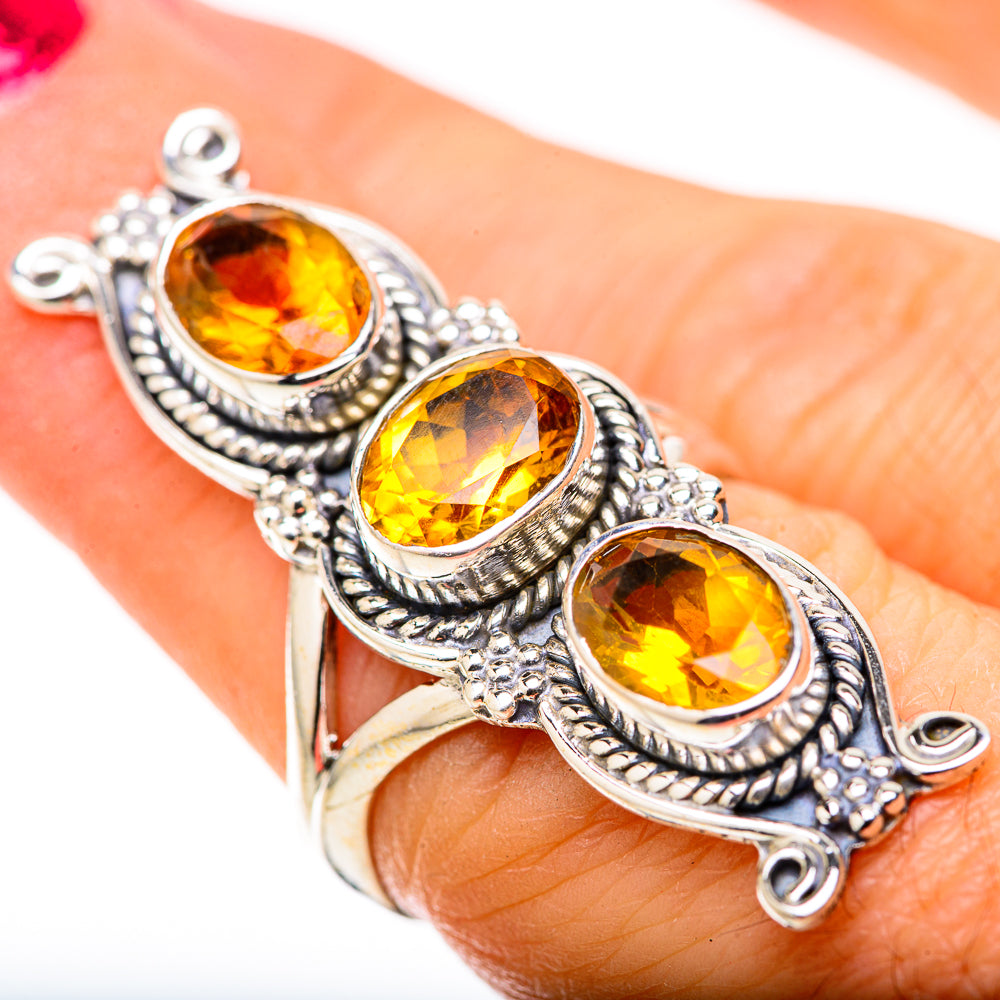 Citrine Rings handcrafted by Anasilvercos - RING128947