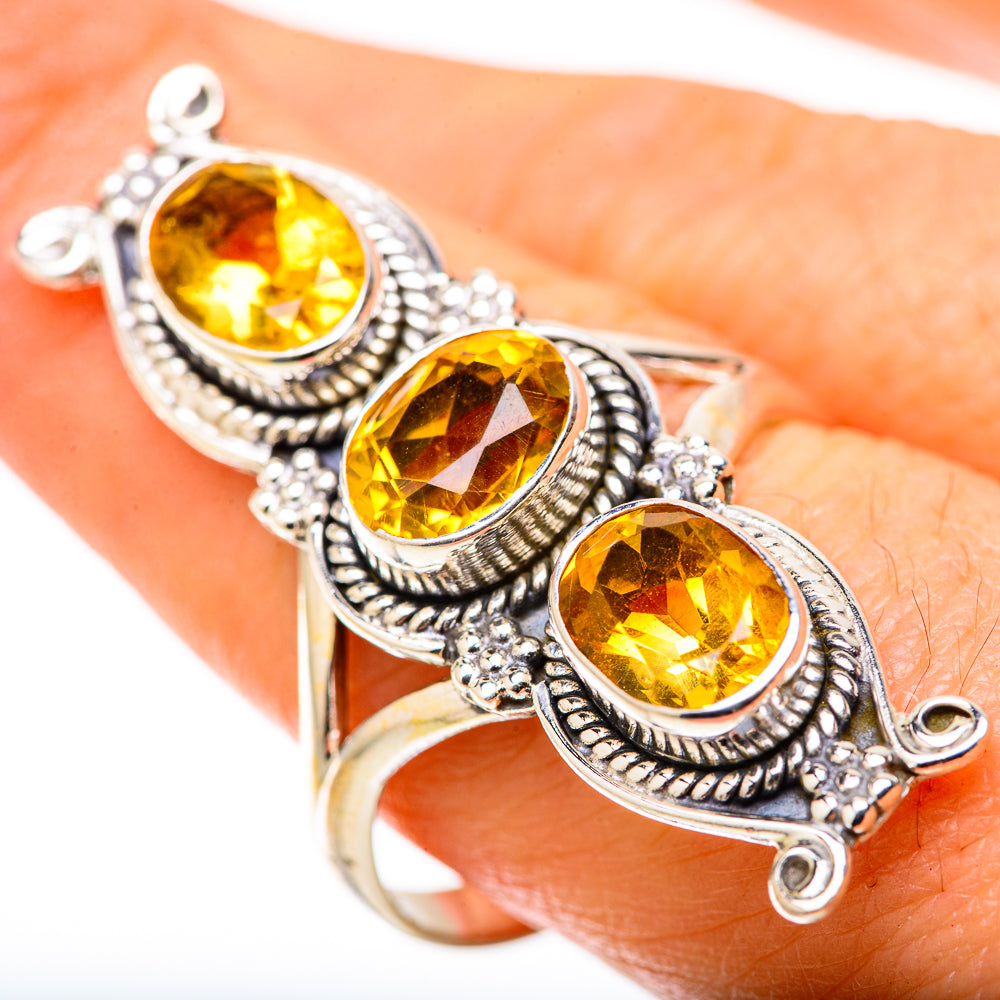 Citrine Rings handcrafted by Anasilvercos - RING128948