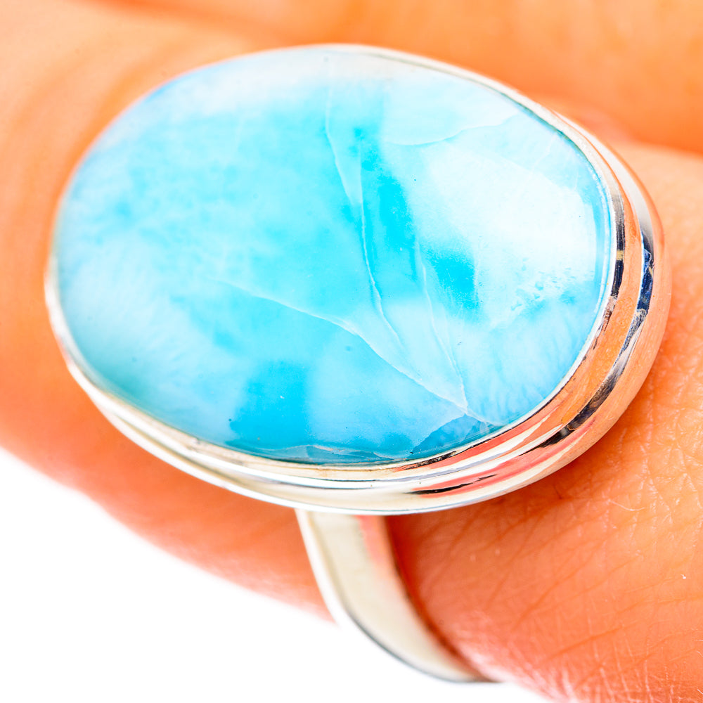 Larimar Rings handcrafted by Anasilvercos - RING128956