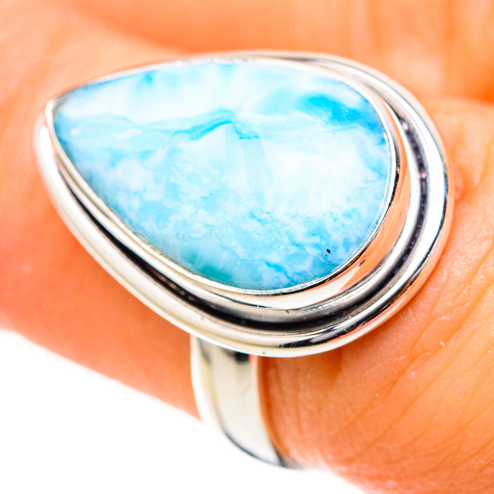 Larimar Rings handcrafted by Anasilvercos - RING128959