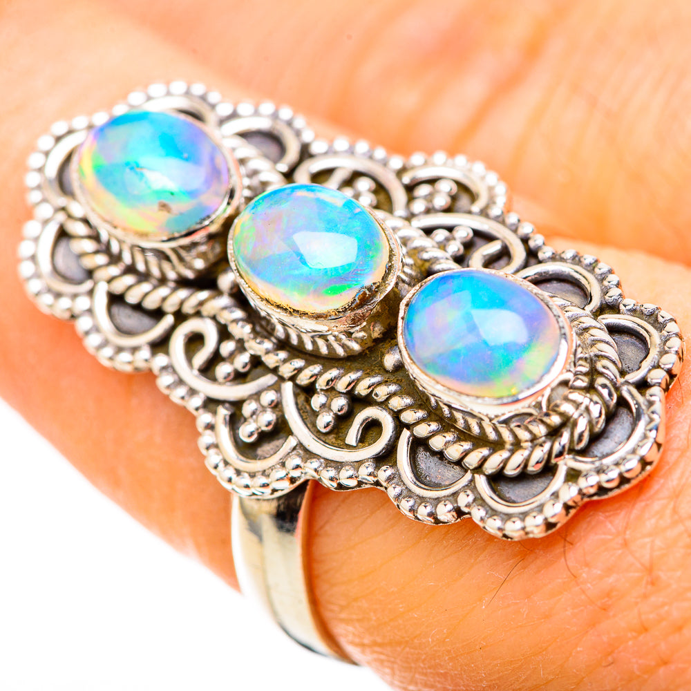 Ethiopian Opal Rings handcrafted by Anasilvercos - RING128974
