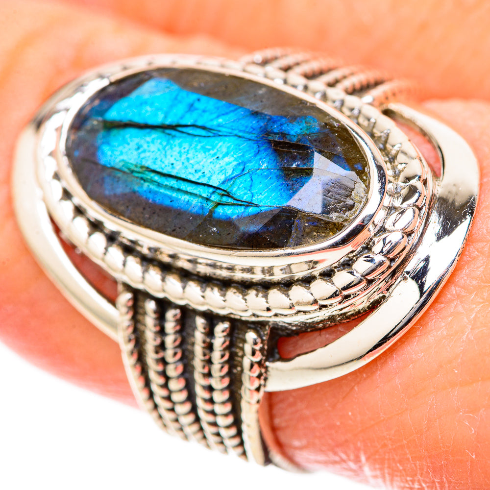 Labradorite Rings handcrafted by Anasilvercos - RING128978