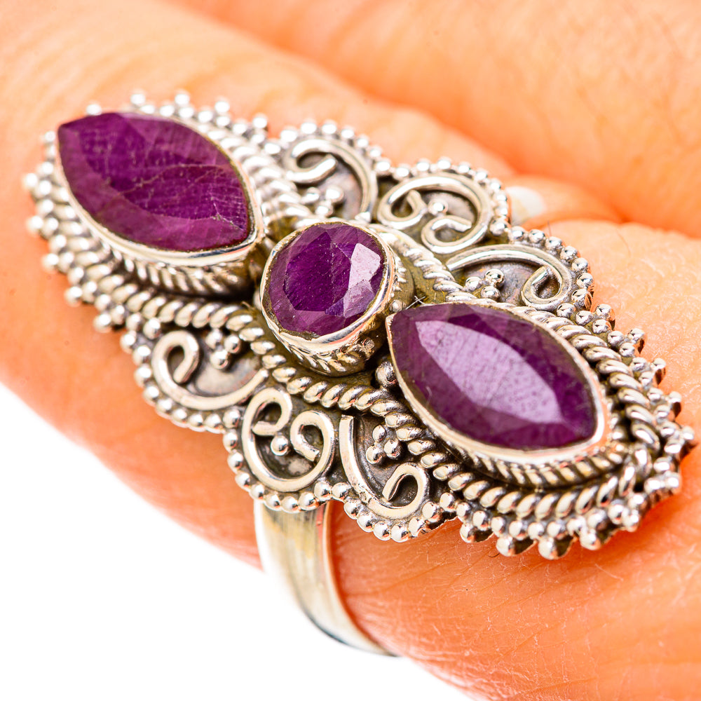 Red Sillimanite Rings handcrafted by Anasilvercos - RING128988