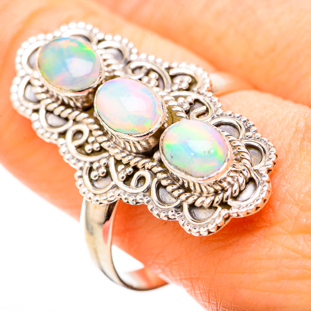 Ethiopian Opal Rings handcrafted by Anasilvercos - RING128997
