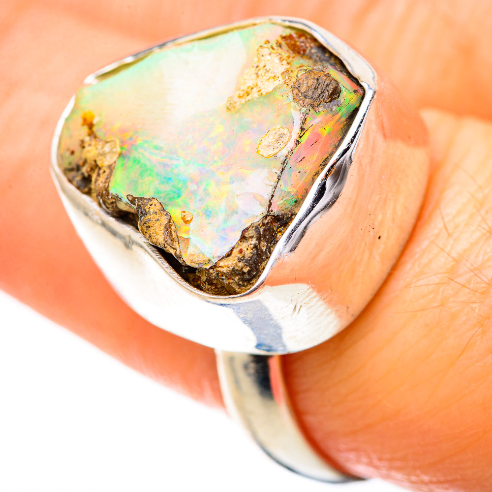 Ethiopian Opal Rings handcrafted by Anasilvercos - RING129000
