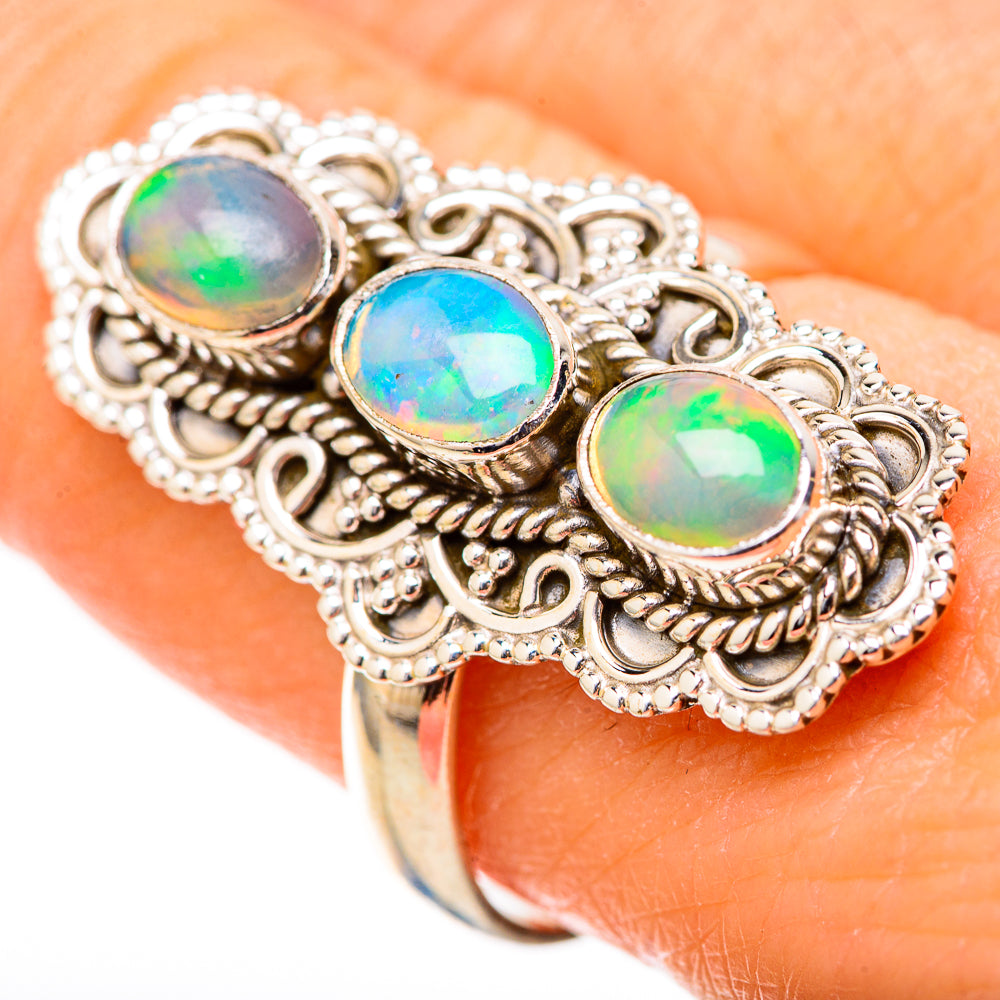 Ethiopian Opal Rings handcrafted by Anasilvercos - RING129017