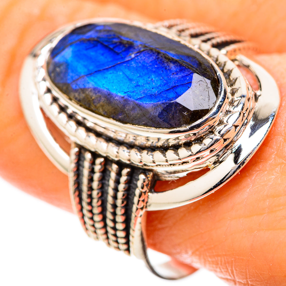 Labradorite Rings handcrafted by Anasilvercos - RING129020