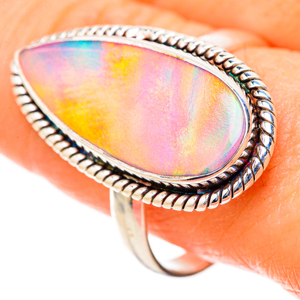 Aura Opal Rings handcrafted by Anasilvercos - RING129029