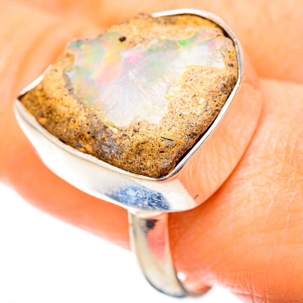 Ethiopian Opal Rings handcrafted by Anasilvercos - RING129040