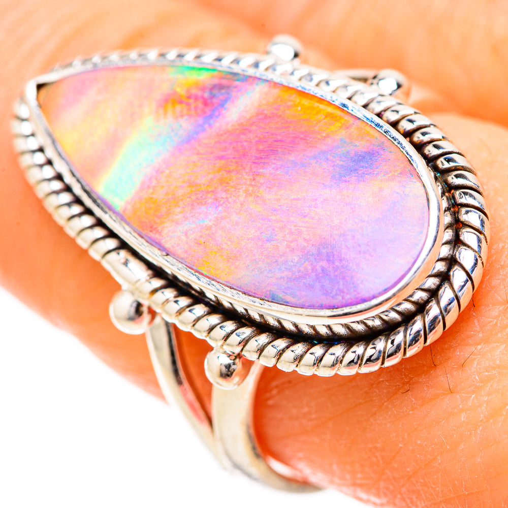 Aura Opal Rings handcrafted by Anasilvercos - RING129041