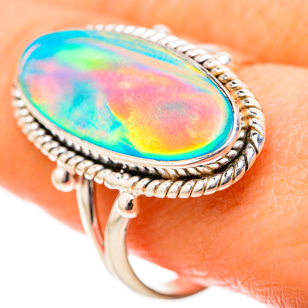 Aura Opal Rings handcrafted by Anasilvercos - RING129051