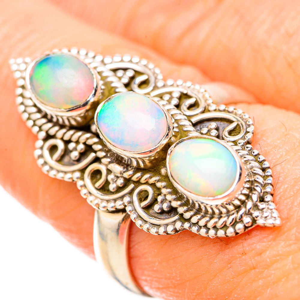 Aura Opal Rings handcrafted by Anasilvercos - RING129060