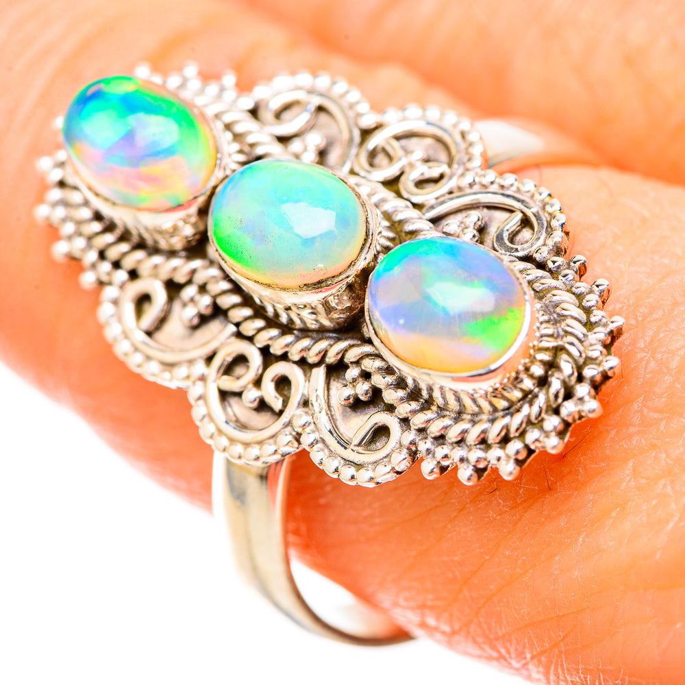 Aura Opal Rings handcrafted by Anasilvercos - RING129061